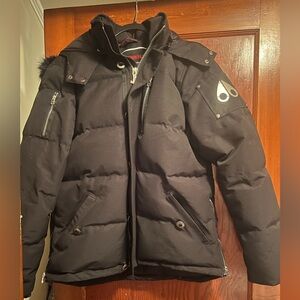 Moose Knuckles Black Puffer Jacket